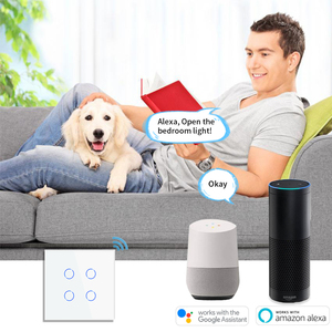 Bingoelec <span class=keywords><strong>precio</strong></span> al por mayor 600W 1 2 3 4 Gang 1 manera inteligente eléctrico <span class=keywords><strong>Alexa</strong></span> interruptor <span class=keywords><strong>de</strong></span> pared interruptores <span class=keywords><strong>de</strong></span> Control remoto - Product Image 4