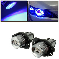 Feux avant à LED Angel Eye pour BMW E90 E91 2006 2008, bleus, DRL, paire
