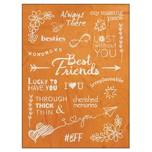 Hot Sale Flannel Fleece Message Blanket To My Friends Meaningful Birthday Gifts Love Blanket