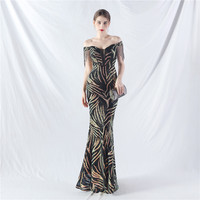 31963-S # New Palace Fishbone Vest Waist Tight Strap Heavy Industry High-end Evening Fat Lady Dress Plus Size Dress Super Size