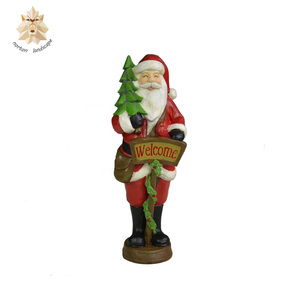 Tùy chỉnh ngoài trời/trong nhà món quà giáng sinh phong cách mới kích thước cuộc sống sợi thủy tinh/Nhựa không thấm nước Santa Claus điêu khắc - Product Image 4