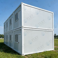 Unité de conteneur préfabriquée FLKT à livraison rapide, prête à être expédiée, bureau modulaire préfabriqué, maison en conteneur maritime