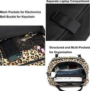 Bolso de noche para mujer, bolsa de viaje de fin de semana, con compartimiento para zapatos, aseo personal, aprobado por <span class=keywords><strong>vuelo</strong></span> - Product Image 4