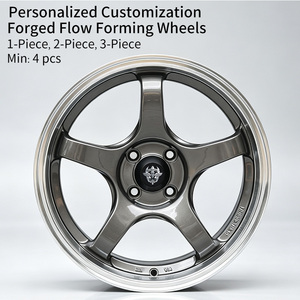 Jantes Flowtone Factory Racing à cinq branches de 16 pouces 4x100 en alliage d'aluminium moulé à déport profond pour Civic - Product Image 2