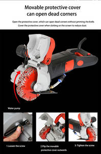 <span class=keywords><strong>Scanalatrice</strong></span> Elettrica Portatile per Muri per Calcestruzzo e Mattoni Macchina per Tracciatura e Taglio - Product Image 5