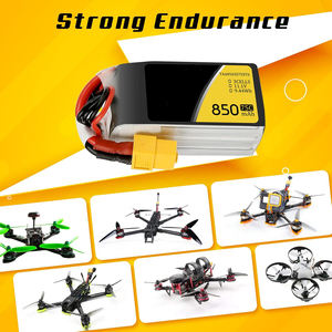 Batterie LiPo 850mAh 11.1V 75C 3S avec prise XT60 pour multirotor FPV 150 180 taille Quadcopter - Product Image 4