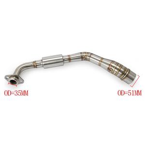 Tubo silenciador de Escape para motocicletas Nuevo acero inoxidable con material de acero Escape para patinete - Product Image 4