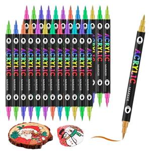 <span class=keywords><strong>Pennarelli</strong></span> Acrilici a 72 Colori, <span class=keywords><strong>Doppia</strong></span> <span class=keywords><strong>Punta</strong></span>, Doppio Colore, <span class=keywords><strong>Pennarelli</strong></span> con <span class=keywords><strong>Punta</strong></span> Morbida a <span class=keywords><strong>Pennello</strong></span> per Legno, Pittura su Roccia, Materiali Artistici - Product Image 5