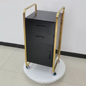 Latest High Quality Black&Gold Hair Stylist <b>Trolley</b> Pedicure <b>Trolley</b> Manicure Pedicure <b>Trolley</b> Salon Furniture - Product Image 4