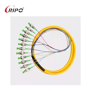 12ファイバー光パッチケーブル & ピグテール: SC/UPC、LC、FC、STコネクタ、SM (シングルモード) & MM 12色コード - Product Image 5