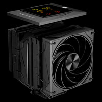 Nouveau Thermalright Royal Pretor 130 Digital Black Double Tower CPU Cooler 6 tuyaux thermiques Affichage numérique