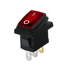 KCD1 Rocker Switch 3-Pin SPST IP65 Waterproof With Indicator Light High Current - Product Image 1