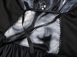 Costume d'<span class=keywords><strong>Halloween</strong></span> pour <span class=keywords><strong>femme</strong></span> adulte, déguisement de <span class=keywords><strong>sorcière</strong></span> noire, <span class=keywords><strong>maquillage</strong></span> de cosplay, costume de performance pour bal, tenue de performance pour fête de carnaval - Product Image 6