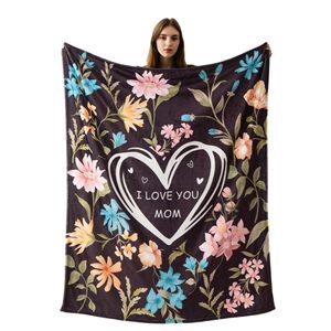 Warm Family Gift Flannel <b>Blanket</b> <b>Throw</b> <b>Blanket</b> Nap <b>Blanket</b> Skin Friendly Reversible for Bedroom Living Room Custom Print - Product Image 1