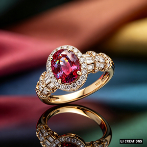 Bague personnalisée en or massif S925/10K/14K/18K/PT900 avec pierre précieuse ovale, diamant de laboratoire qualité VVS-VS, taille brillant, bijoux de mode - Product Image 2