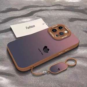 Funda de Teléfono de TPU con Degradado de Color, Absorción de Impactos, con Anillo y Correa para Colgar, Compatible con <span class=keywords><strong>iPhone</strong></span> 17promax/16/15/<span class=keywords><strong>14</strong></span>/13/12/11/X - Product Image 5