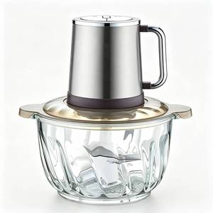 <span class=keywords><strong>Hachoir</strong></span> Électrique 300W avec Moteur AC, <span class=keywords><strong>Bol</strong></span> en <span class=keywords><strong>Verre</strong></span> 2L, <span class=keywords><strong>4</strong></span> <span class=keywords><strong>Lames</strong></span>, 2 Vitesses, Protection de Sécurité et Socle Antidérapant - Product Image 1