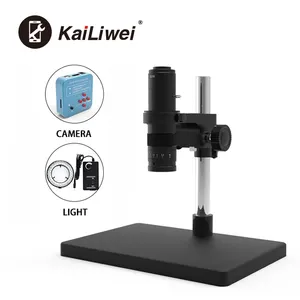 Kailiwei مجهر الفيديو 38MP USB المجهر الصناعي كاميرا 1080P 180X عدسة مصباح ليد ل إصلاح لحام رقاقة