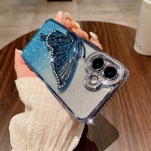 <span class=keywords><strong>เคส</strong></span>ด้านหลังลายผีเสื้อทรายดูดกากเพชรสำหรับ <span class=keywords><strong>iPhone</strong></span> 17 16 15 14 <span class=keywords><strong>13</strong></span> <span class=keywords><strong>12</strong></span> 11 <span class=keywords><strong>PRO</strong></span> <span class=keywords><strong>MAX</strong></span> 7 plus XS XR <span class=keywords><strong>เคส</strong></span> TPU แบบนิ่ม - Product Image 2