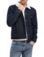 Veste en Jean doublé Style Western pour homme, décontractée, Style camionneur
