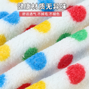Polka Dot Dishcloth Rectangle Lint Free Absorbent Cleaning Towel For Kitchen Pots And Pans - Product Image 5