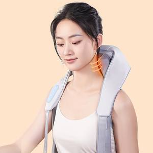 Masajeador de cuello y hombros shiatsu profundo, eléctrico, portátil, inalámbrico, sin escobillas, con compresa caliente - Product Image 2
