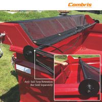 Système de bâche manuel à manivelle pour benne basculante de camion, kit de système de remorque, compatible avec les bâches en maille et en vinyle pour camions