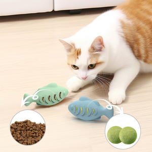 Kedi için doğal son silikon Pet küçük kedi oyuncak - Product Image 2