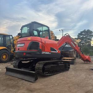รถขุดขนาดเล็กมือสอง Doosan DX55 รถขุดตีนตะขาบขนาดเล็ก 5.5 ตัน รถขุดขนาดกะทัดรัด ชั่วโมงการใช้งานต่ำ สภาพดี รถขุดขนาดเล็ก - Product Image 2