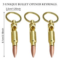 Ouvre-bouteille à manchon de balle créatif personnalisé ouvre-bouteille en métal porte-clés ouvre-bouteille drôle d'or