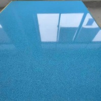 Peinture de sol époxy auto-nivelante à base d'eau, résistante à l'usure, avec sable coloré, revêtement de couleur personnalisé pour centres commerciaux, bureaux et salles d'exposition