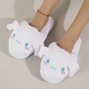 Pantoufles en coton à motif de <span class=keywords><strong>chien</strong></span> de dessin animé mignon <span class=keywords><strong>pour</strong></span> femmes, semelle antidérapante, chaussures confortables <span class=keywords><strong>pour</strong></span> la maison, chaudes <span class=keywords><strong>pour</strong></span> l'hiver - Product Image 3