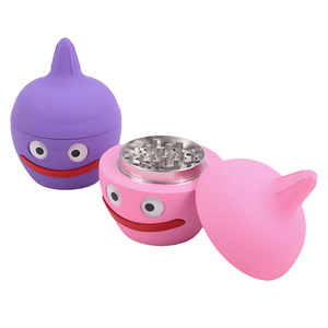 Smoke Shop Smile Aleación de zinc 70mm Molinillo de hierbas de plástico Magnético Manual Dientes afilados Especias secas Molinillo de tabaco para fumar - Product Image 4