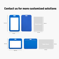 Porte-badge en plastique CARDSILK, design moderne et minimaliste, étui pour carte d'identité, porte-passe d'employé, étui pour carte de contrôle d'accès, étui pour carte d'étudiant, bureau
