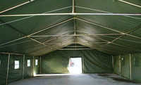Tente en toile de qualité militaire à cadre métallique robuste de 12x8 m pour 40-50 personnes, personnalisable