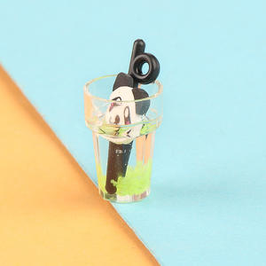 Venta al por mayor Mini Limonada Deco Simulación Luminoso Acrílico Cuentas Tridimensional Comida Decoración Mini Bebida Botella DIY Encanto - Product Image 2