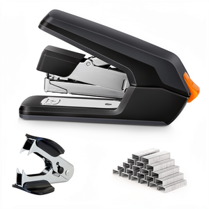Engrapadora de Escritorio Manual <span class=keywords><strong>Leven</strong></span>, Metálica, Capacidad para 40 Hojas, Activación con un Dedo, Carga Fácil, Ergonómica, Resistente, 2.6 kg, Incluye - Product Image 1