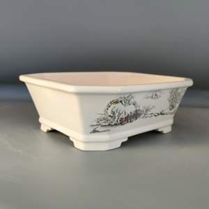 Vaso bonsai smaltato rettangolare vaso bonsai Yixing con pittura <span class=keywords><strong>di</strong></span> lavaggio - Product Image 2