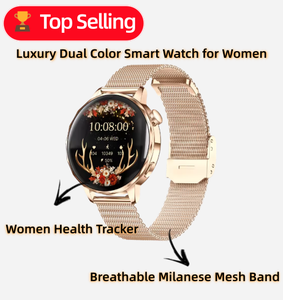 Montre connectée de luxe pour femmes I220, appels Bluetooth, fréquence cardiaque, pression artérielle, oxygène sanguin, suivi du sommeil, suivi de la santé féminine, tracker de forme physique - Product Image 6
