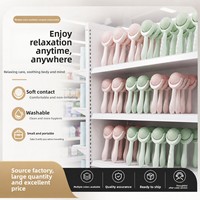 Rouleau de massage unisexe en silicone pour fascia, outil de relaxation musculaire pour la taille et le cou ; Méridien