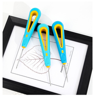 Bougie essentielle pour bricolage, outil de mèche, poignée de réparation de chaussures, aiguille de perçage, poinçonnage, poinçon de couture en cuir pour couture et brûlage