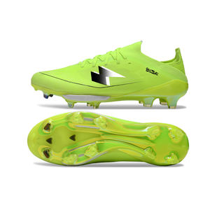 Chaussures de football <span class=keywords><strong>FG</strong></span> pour hommes, chaussures de sport de marque, chaussures de sport entièrement tricotées, imperméables, avec lacets, prêtes à être expédiées, F50 - Product Image 2