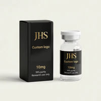 Boîte personnalisée pour flacons holographiques de 3 ml, 5 ml, 10 ml, emballages pour flacons de peptides de 3 ml avec étiquette et plateau en plastique