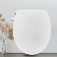 Siège de bidet à double pulvérisation auto-nettoyant avec valve en cuivre à fermeture lente de style européen pour toilettes non chauffées