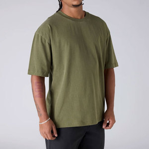 T-shirt Homme en Coton Biologique Luxe Vintage Délavé Coupe Classique Grande Taille Personnalisée avec Logo Avant Respirant et Écologique - Product Image 4
