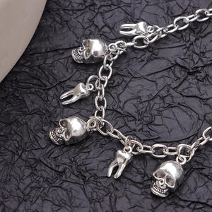 <b>Skull</b> And Tooth Pendant Shoe Chain For Martin Boots Women Metal Decorations Fall 2024 Yiwu Origin - Product Image 3