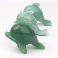 Groothandel Natuurlijke Quartz Crystal Animal Hand Carving Kleine Dolfijn Healing Stone Voor Thuis Decoratie