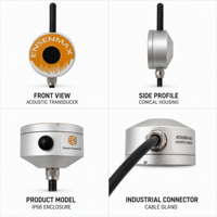 Stéthoscope de détection de défauts industriels |   Capteur d'empreintes digitales acoustique double canal 32 bits haute précision, type contact, IP67, pour laboratoire d'asphalte et de diesel