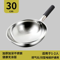 Batterie de cuisine en acier inoxydable SS410, directement de l'usine, avec poêle à frire et couvercle en verre, compatible induction, pour usage familial à la maison