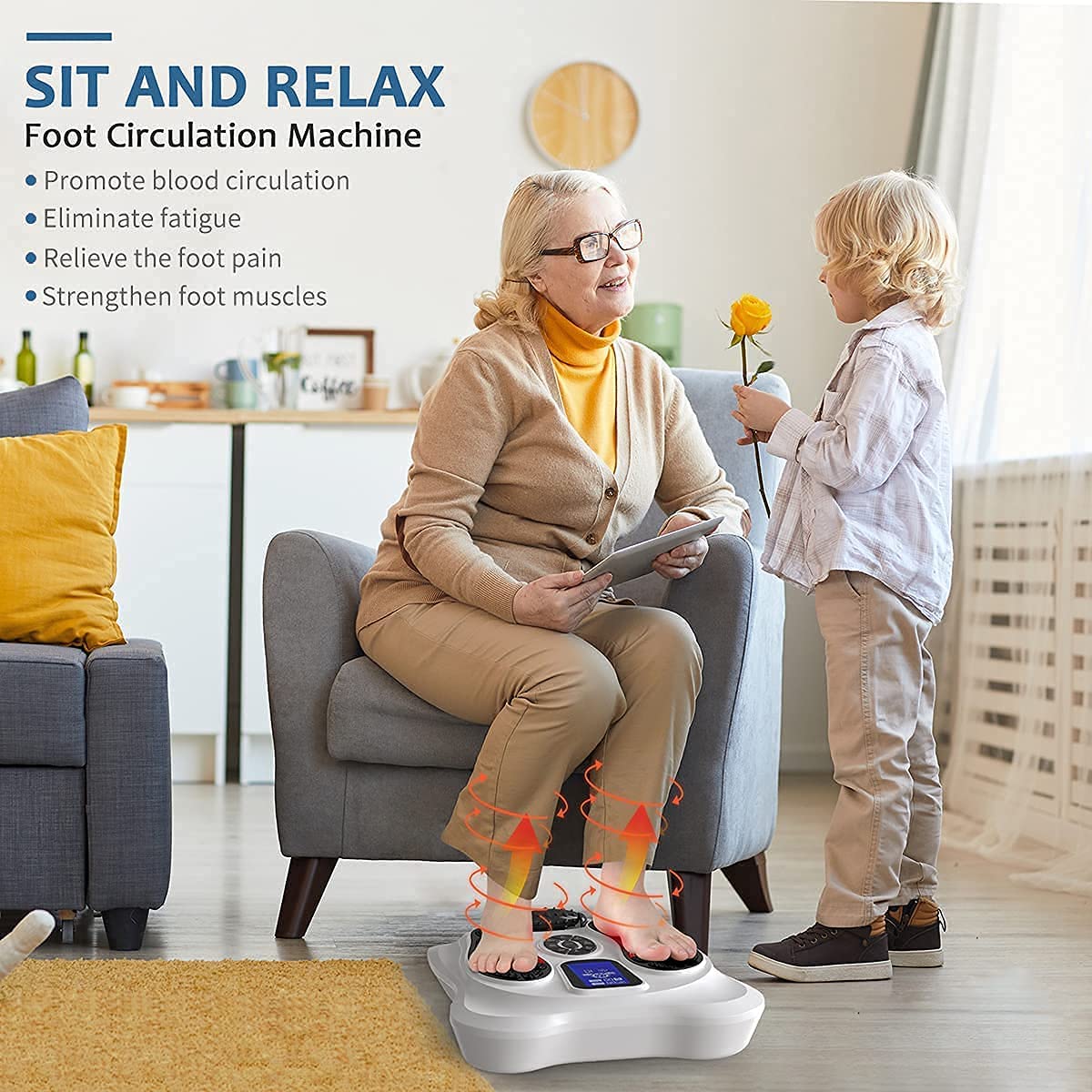 OSITO AST-300A Pro TENS EMS Portable Foot Nerve Muscle Stimulator Foot Massager for Neuropathy Pain
